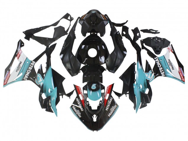 Carenados Moto BMW S1000RR 2023-2024 - Azul Claro Negro Mate Petronas