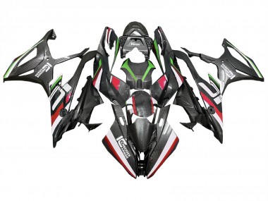 Carenados Moto BMW S1000RR 2019-2022 - Negro Rojo Verde FibraCarbono