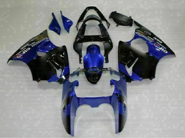 Carenados Moto Kawasaki ZX6R 2000-2002 - Azul Negro Brillante Elf Bridgestone