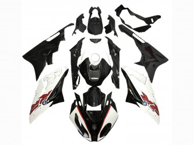 Carenados Moto BMW S1000RR 2017-2018 - Blanco Negro Brillante