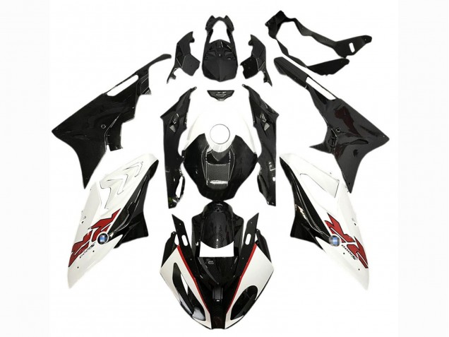Carenados Moto BMW S1000RR 2017-2018 - Blanco Negro Brillante