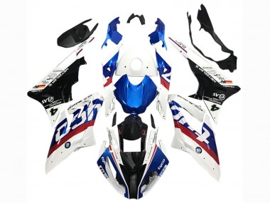 Carenados Moto BMW S1000RR 2017-2018 - Blanco Azul Rojo Negro Brillante Tyco