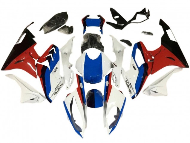 Carenados Moto BMW S1000RR 2017-2018 - Blanco Azul Rojo Negro