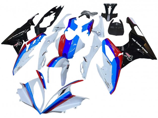Kits Carenado Moto BMW S1000RR 2015-2016 - Blanco Rojo Azul Negro Brillante