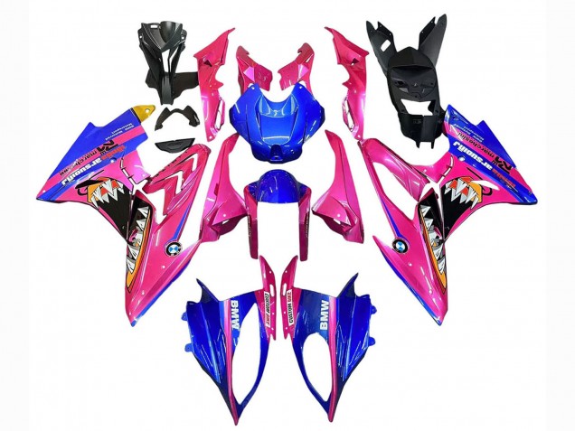 Carenados Moto BMW S1000RR 2015-2016 - Rosa Azul Tiburón