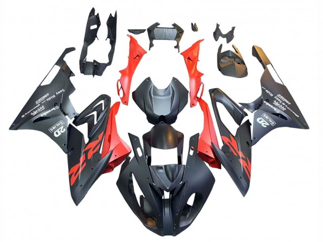 Carenados Moto BMW S1000RR 2015-2016 - Negro Mate Rojo