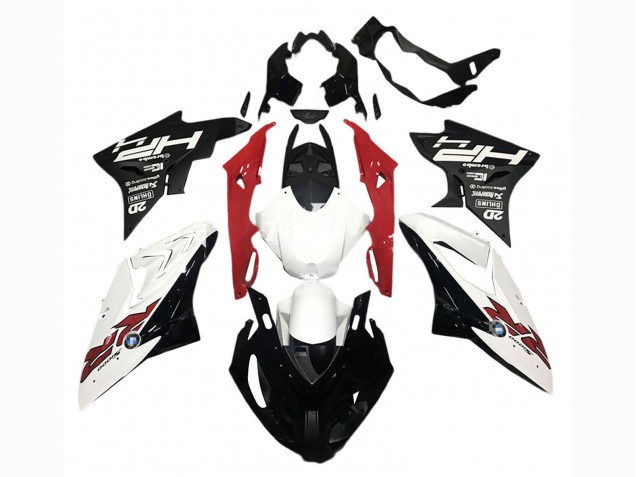 Carenados Moto BMW S1000RR 2015-2016 - Blanco Rojo Negro Mate