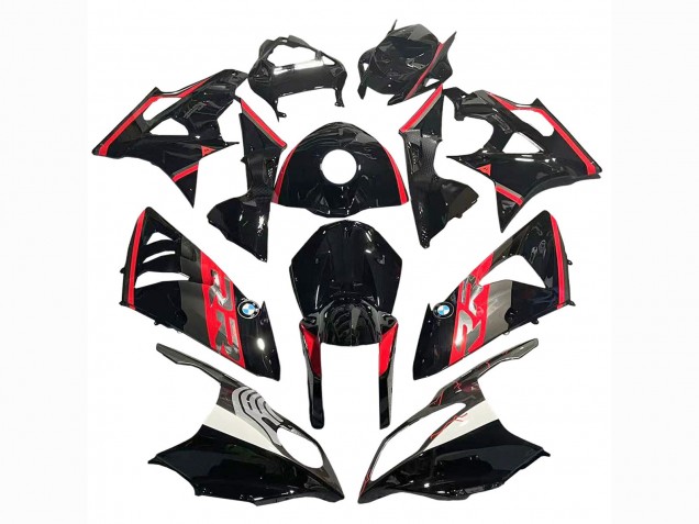 Carenado Moto BMW S1000RR 2009-2014 - Rojo Negro Brillante