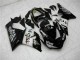 Carenados Moto Kawasaki ZX6R 2005-2006 - Negro Brillante Blanco West