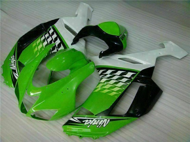 Carenados Moto Kawasaki ZX6R 2007-2008 - Verde Blanco Ninja