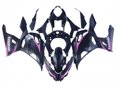 Carenados Moto Kawasaki Ninja 400 2018-2024 - Negro Mate Rosa