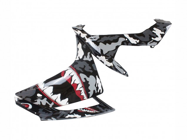 Carenados Moto Yamaha YZF 1000 R1 2007-2008 - Gris Blanco Camouflage Tiburón