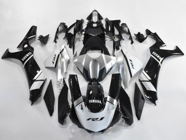 Carenados Moto Yamaha YZF 1000 R1 2020-2025 - Plata Blanco Negro Brillante