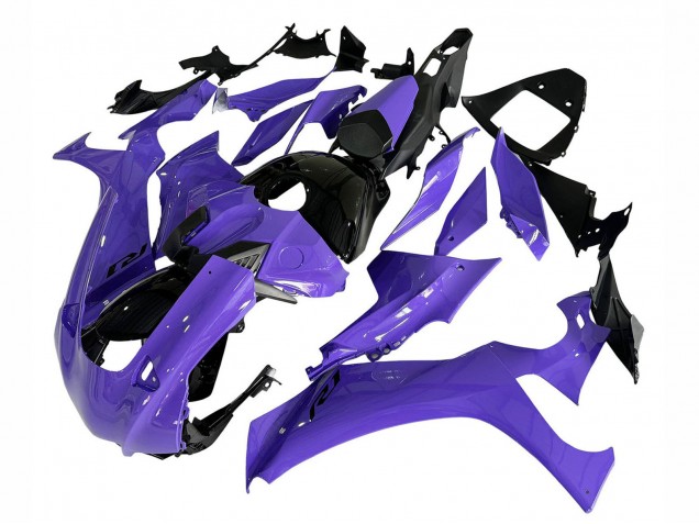 Carenados Moto Yamaha YZF 1000 R1 2020-2025 - Púrpura Negro Brillante