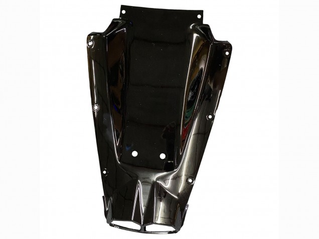 Carenados Moto Yamaha YZF R6 2003-2004 - Negro Brillante Blanco Calcomanías