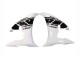 Carenados Moto Yamaha YZF R6S 2006-2009 - Blanco Negro Brillante
