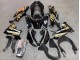 Carenados Moto Kawasaki ZX10R 2021-2025 - Negro Brillante Oro Elf Nieve
