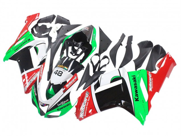 Carenados Moto Kawasaki ZX6R 2007-2008 - Verde Rojo
