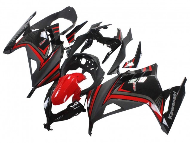 Carenados Moto Kawasaki EX300 2013-2017 - Rojo Negro