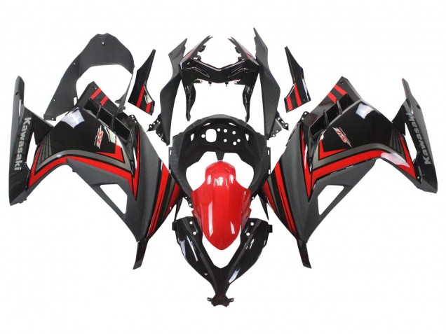 Carenados Moto Kawasaki EX300 2013-2017 - Rojo Negro