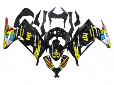 Carenados Moto Kawasaki EX300 2013-2024 - Negro Brillante Amarillo Rojo Verde Azul Blanco