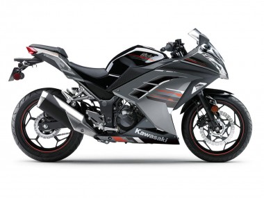 Carenados Moto Kawasaki EX300 2013-2024 - Negro Plata Rojo