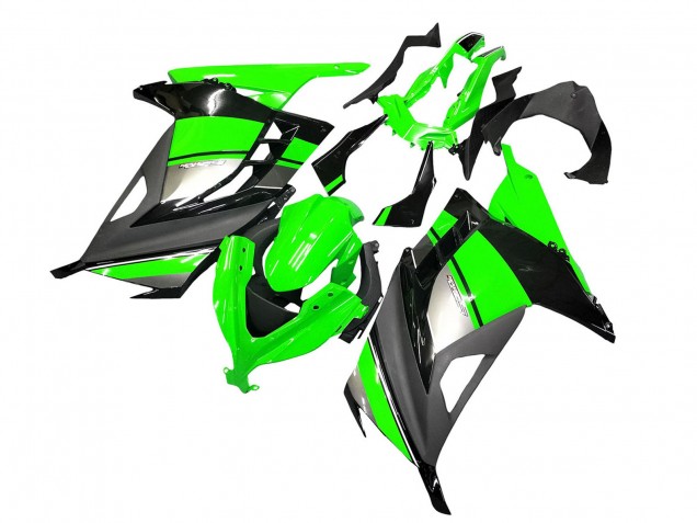 Carenados Moto Kawasaki EX300 2013-2017 - Verde Plata Negro