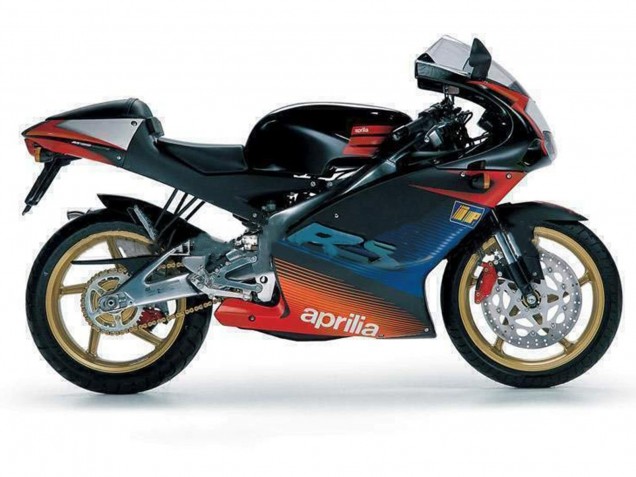 Carenados Moto Aprilia RS125 2000-2005 - Negro Rojo Plata