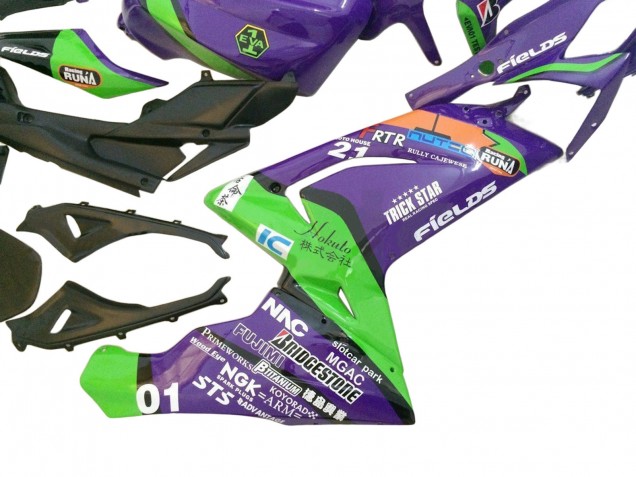 Carenados Moto Aprilia RS125 2006-2011 - Púrpura Verde Rojo