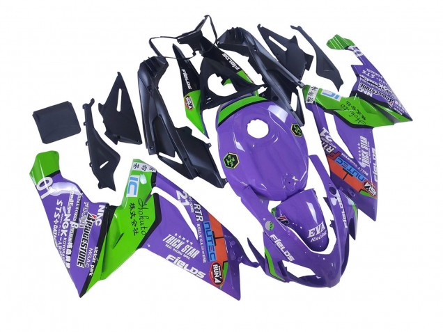 Carenados Moto Aprilia RS125 2006-2011 - Púrpura Verde Rojo