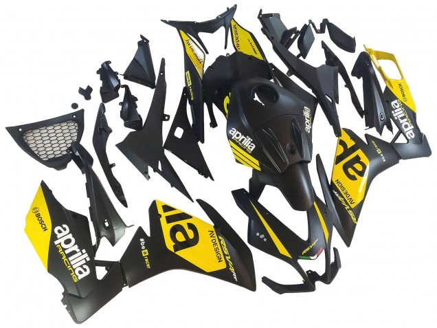 Carenados Moto Aprilia RS4 50 125 2012-2019 - Amarillo Negro Mate