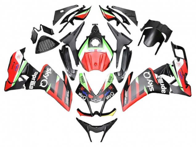 Carenados Moto Aprilia RS4 50 125 2012-2019 - Rojo Verde Negro