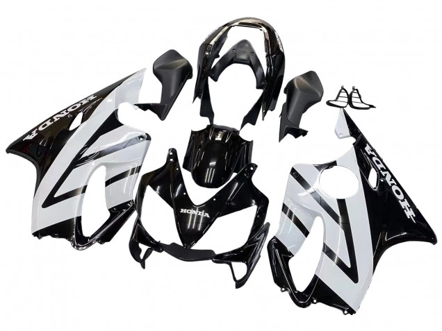 Carenados Moto Honda CBR600 F4i 2004-2007 - Blanco Negro Brillante