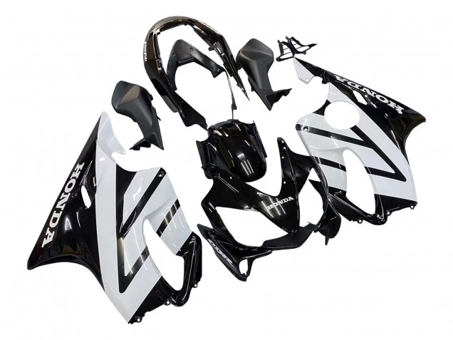 Carenados Moto Honda CBR600 F4i 2004-2007 - Blanco Negro Brillante