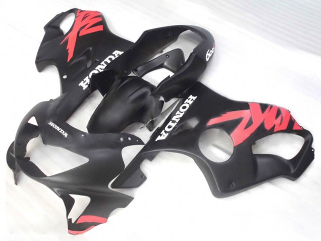 Carenados Moto Honda CBR600 F4 1999-2000 - Negro Mate Rosa Calcomanías