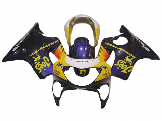 Carenados Moto Honda CBR600 F4 1999-2000 - Blanco Amarillo Negro Brillante Joes