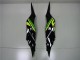 Carenados Moto Kawasaki ZX6R 2013-2018 - Verde Amarillo Negro Brillante Negro Mate