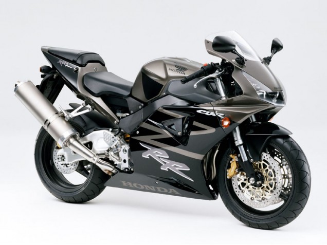 Carenados Moto Honda CBR900RR 919 1998-1999 - Negro Brillante Blanco Calcomanías