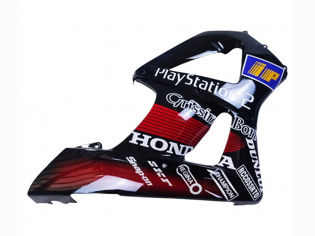 Carenados Moto Honda CBR900RR 929 2000-2001 - Rojo Blanco Negro Brillante PlayStation 2