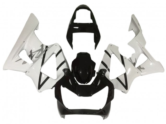 Carenados Moto Honda CBR900RR 929 2000-2001 - Blanco Negro Brillante