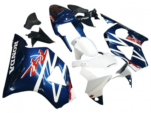 Carenados Moto Honda CBR900RR 954 2002-2003 - Blanco Azul Oscuro