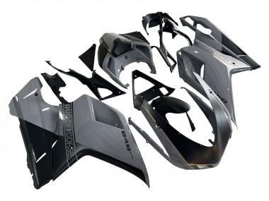 Carenados Moto Ducati 848 2007-2014 - Plata Oro Negro Mate