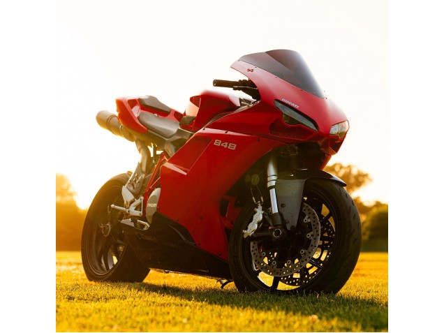 Carenados Moto Ducati 848 2007-2014 - Rojo Negro Brillante