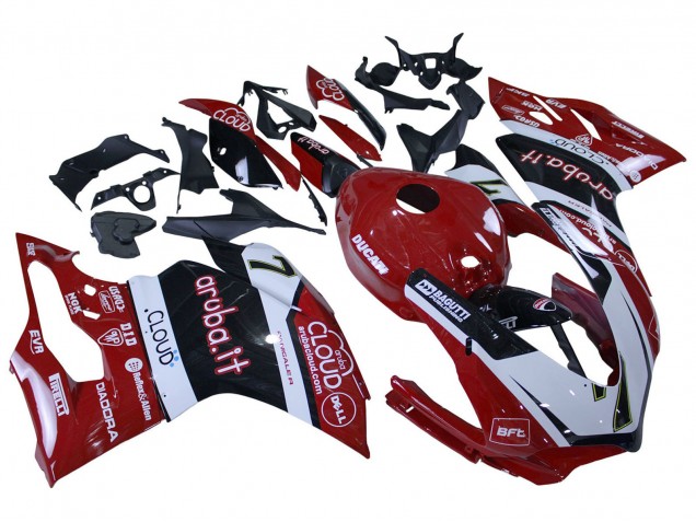 Carenados Moto Ducati 959/1299 2015-2020 - Blanco Rojo Negro Aruba 7