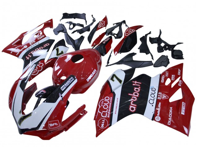 Carenados Moto Ducati 959/1299 2015-2020 - Blanco Rojo Negro Aruba 7