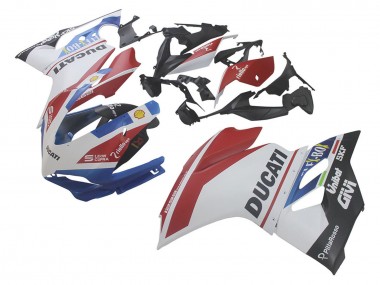 Carenados Moto Ducati 1299 2015-2020 - Blanco Rojo Azul Negro Mate Unibat Flex-Box