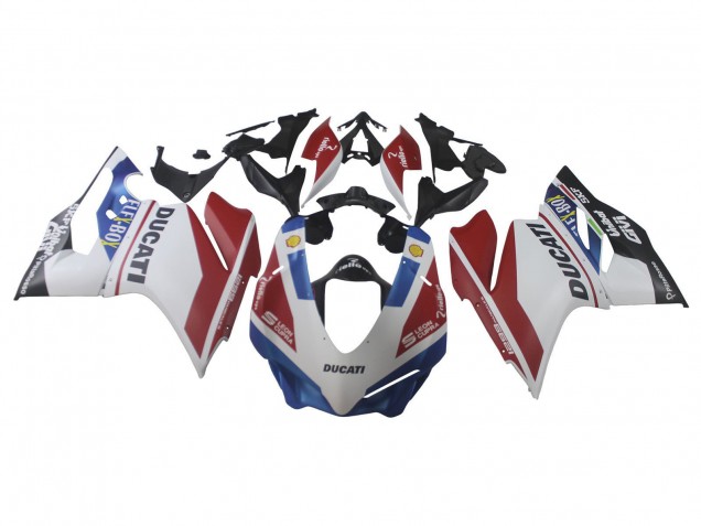 Carenados Moto Ducati 1299 2015-2020 - Blanco Rojo Azul Negro Mate Unibat Flex-Box