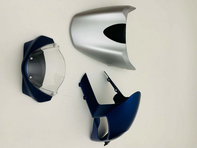 Carenados Moto Ducati Monster 696 796 1100 1100S 2008-2012 - Azul Oscuro Plata