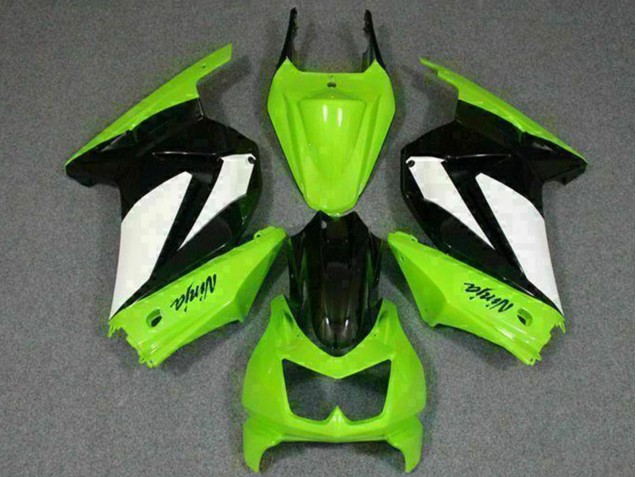 Carenados Moto Kawasaki EX250 2008-2012 - Verde Blanco Negro