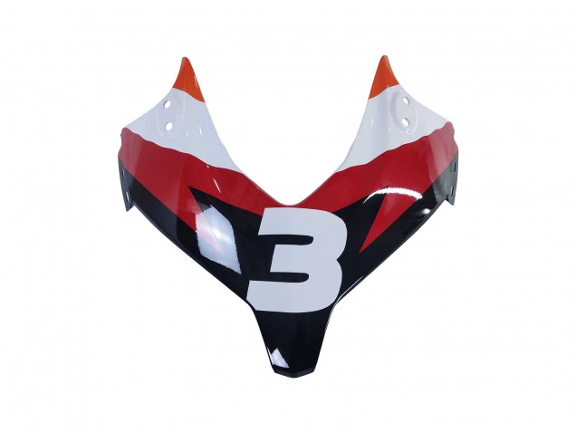 Carenados Moto Honda CBR500R 2013-2015 - Naranja Blanco Rojo Negro Brillante Repsol 3